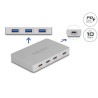 Delock 7 Port USB Hub mit 4 x USB Type-C™ Buchse und 3 x USB Typ-A Buchse mit PD 82 W
