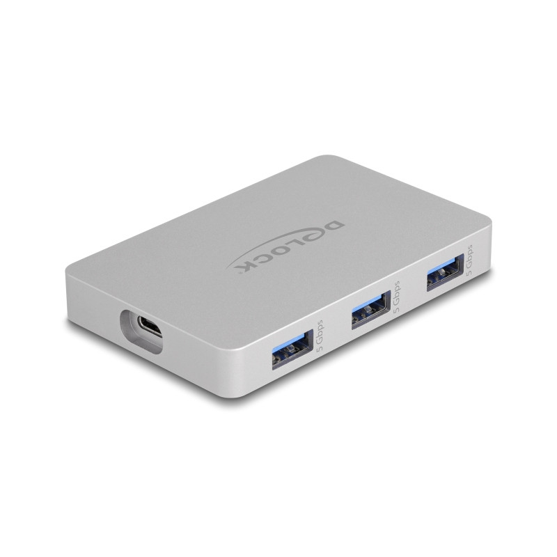 Delock 7 Port USB Hub mit 4 x USB Type-C™ Buchse und 3 x USB Typ-A Buchse mit PD 82 W