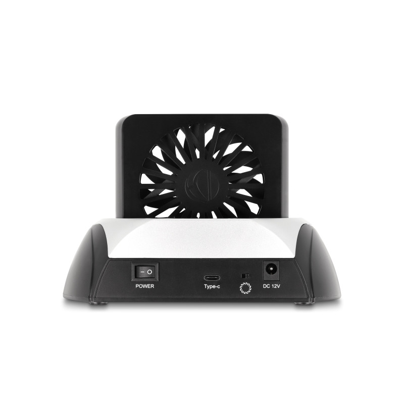 Delock USB 10 Gbps Dockingstation für 2.5″ / 3.5″ SATA HDD / SSD oder M.2 NVMe PCIe oder SATA SSD mit Lüfter