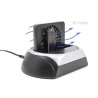 Delock USB 10 Gbps Dockingstation für 2.5″ / 3.5″ SATA HDD / SSD oder M.2 NVMe PCIe oder SATA SSD mit Lüfter