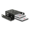 Delock Einbaurahmen 2 x 2.5″ zu 5.25″ schwarz