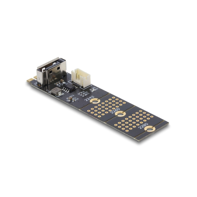 Delock Adapter M.2 Key B Stecker zu SATA 7 Pin vertikal