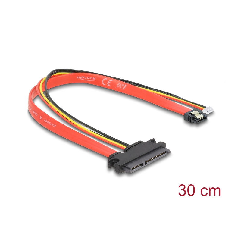 Delock Adapter M.2 Key B Stecker zu SATA 7 Pin vertikal