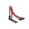 Delock Adapter M.2 Key B Stecker zu SATA 7 Pin vertikal