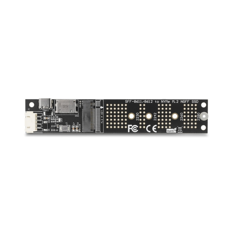 Delock OCuLink zu M.2 Key M NVMe SSD Konverter