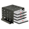 Delock Einbaurahmen 4 x 2.5″ zu 3.5″ schwarz