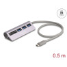 Delock 3 Port USB 5 Gbps Hub inklusive SD und Micro SD Card Reader mit USB Type-C™ Anschluss