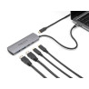 Delock USB 10 Gbps 2 Port USB Typ-A + 2 Port USB Type-C™ Hub mit USB Type-C™ Anschluss und zusätzlicher Strombuchse