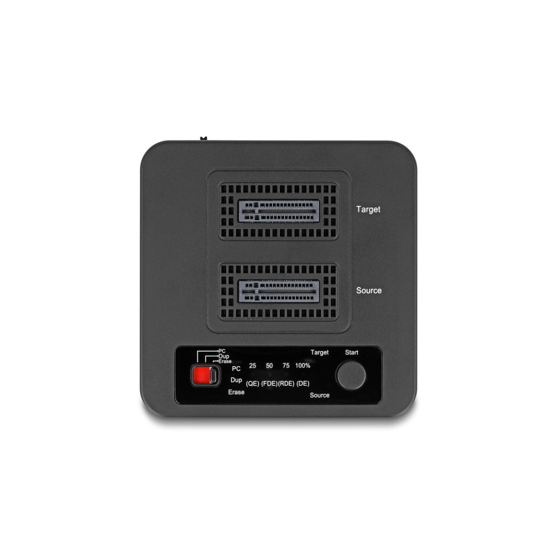 Delock USB 20 Gbps M.2 Dockingstation für 2 x M.2 NVMe PCIe SSD mit Klon- und Löschfunktion