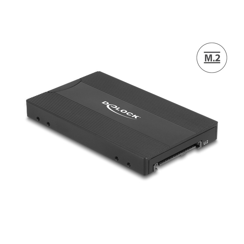 Delock Konverter M.2 Key M NVMe SSD zu U.2 oder M.2 Key B SATA SSD zu SATA - werkzeugfrei