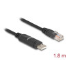 Delock Adapter USB 2.0 Typ-A Stecker zu 1 x Seriell RS-232 RJ45 Stecker 1,8 m schwarz