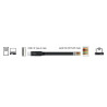 Delock Adapter USB 2.0 Typ-A Stecker zu 1 x Seriell RS-232 RJ45 Stecker 1,8 m schwarz