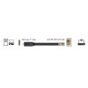 Delock Adapter USB 2.0 Type-C™ Stecker zu 1 x Seriell RS-232 RJ45 Stecker 1,8 m schwarz