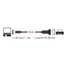 Delock Adapter USB Type-C™ zu 1 x Seriell RS-232 D-Sub 9 Pin Stecker mit Muttern 25 cm