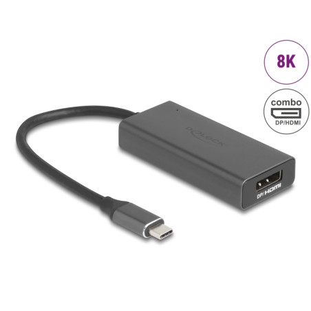 Delock ﻿USB Type-C™ Adapter zu Combo HDMI / DisplayPort Buchse 8K