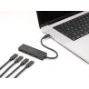 Delock USB 10 Gbps USB Type-C™ Hub mit 4 x USB Type-C™ Buchse schwarz