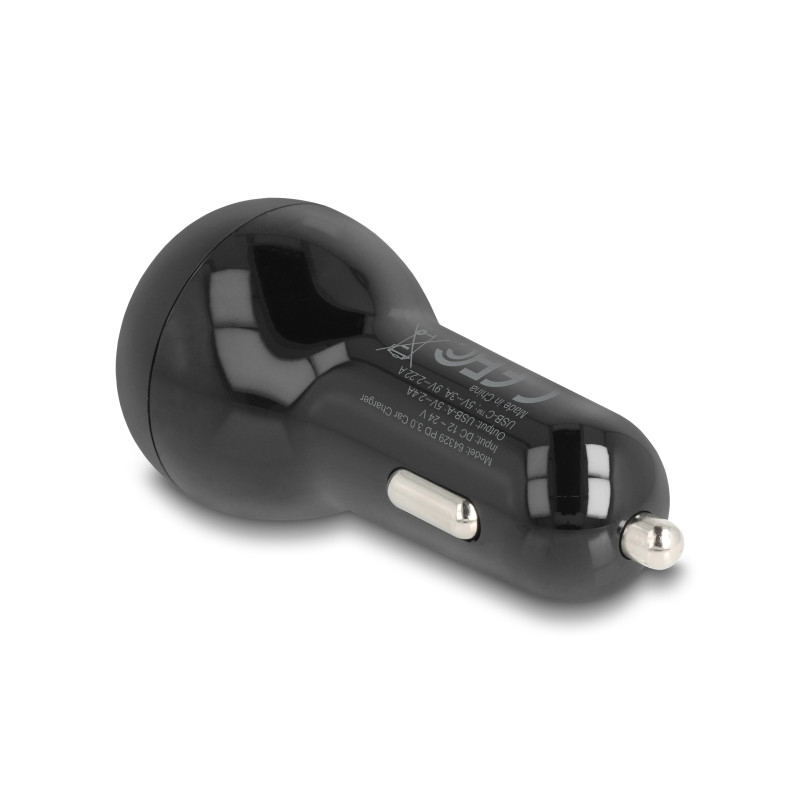 Delock Kfz Ladeadapter USB Type-C™ PD 3.0 und USB Typ-A mit 32 W