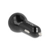 Delock Kfz Ladeadapter 2 x USB Type-C™ PD 3.0 mit 40 W