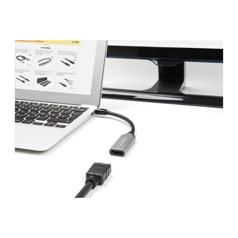Delock Mini DisplayPort zu HDMI Adapter 8K mit HDR