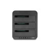 Delock USB Dockingstation für 3 x SATA HDD / SSD mit 1:2 Klon Funktion