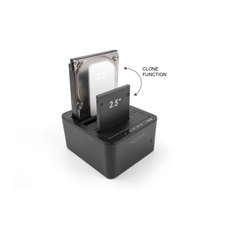 Delock USB Dockingstation für 3 x SATA HDD / SSD mit 1:2 Klon Funktion