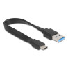 Delock 4 Port USB Hub 5 Gbps mit USB Typ-A oder USB Type-C™ Anschluss in transparentem Gehäuse