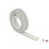 Delock Klettband auf Rolle L 1 m x B 13 mm grau