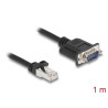 Delock CAN Bus Kabel RJ45 Stecker zu D-Sub 9 Pin Stecker mit Muttern Cat.5e STP 1 m