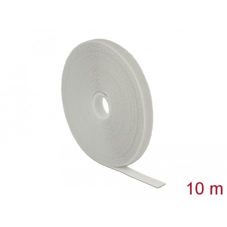 Delock Klettband auf Rolle L 10 m x B 13 mm grau