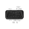 Delock Adapterkabel OBD-2 Stecker auf Sub-D 9 Pin Buchse mit Schrauben 1,15 m