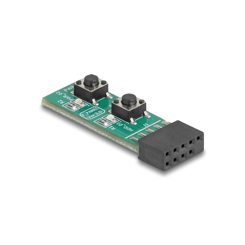 Delock Schalter mit Resettaste und Ein- / Austaste für PC-Mainboard