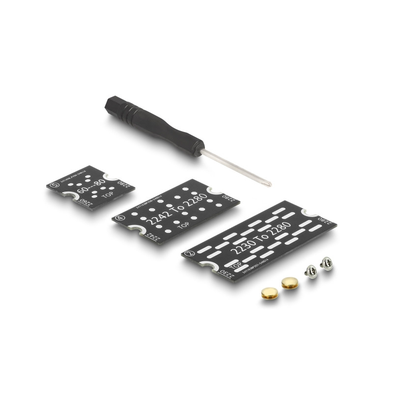 Delock PCI Express 3.0 x4 zu M.2 Key M Adapter mit Lüfter und Kabel 10 cm