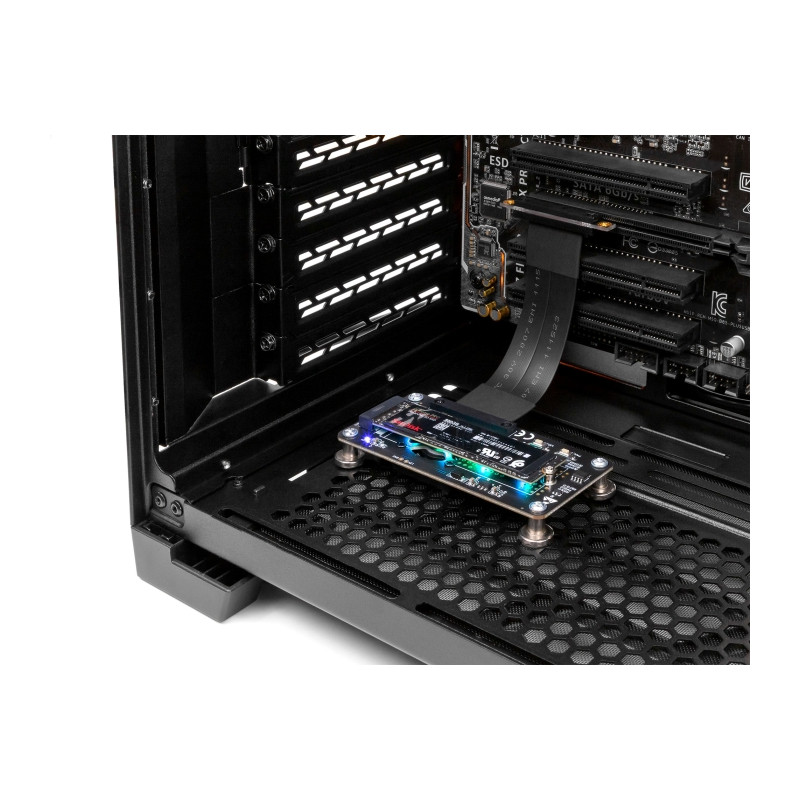 Delock PCI Express 3.0 x4 zu M.2 Key M Adapter mit Lüfter und Kabel 10 cm