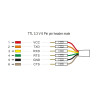 Delock Konverter USB 2.0 Type-C™ zu UART TTL (3,3 V) Schnittstelle mit 6 x Pfostenstecker TX/RX/CTS/RTS und 3,3 V Ausgangsspannu