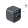 Delock Mini USB Hub USB Type-C™ Stecker zu 1 x USB 10 Gbps USB Typ-A und 1 x USB 2.0 Typ-A