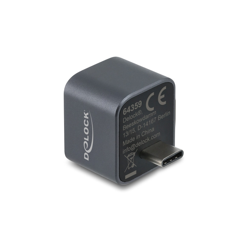 Delock Mini USB Hub USB Type-C™ Stecker zu 1 x USB 10 Gbps USB Typ-A und 1 x USB 2.0 Typ-A