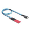 Delock M.2 Key M zu 1 x OCuLink SFF-8611 Konverter mit 45 cm Kabel