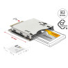 Delock Adapter M.2 Key M Stecker zu CFexpress Typ B Slot