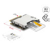 Delock Adapter M.2 Key M Stecker zu CFexpress Typ A Slot