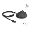 Delock Magnetischer Standfuß USB Typ-A Buchse zu USB Type-C™ Stecker 10 Gbps Docking Kabel 1,2 m