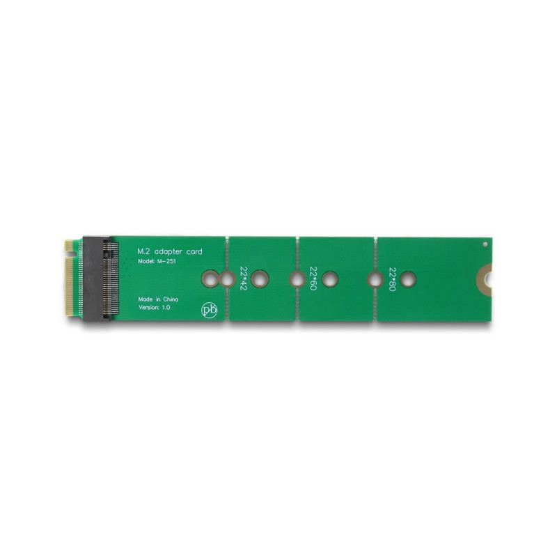 Delock Adapter M.2 Key M Stecker zu M.2 Key M Slot - Portschoner und Verlängerung