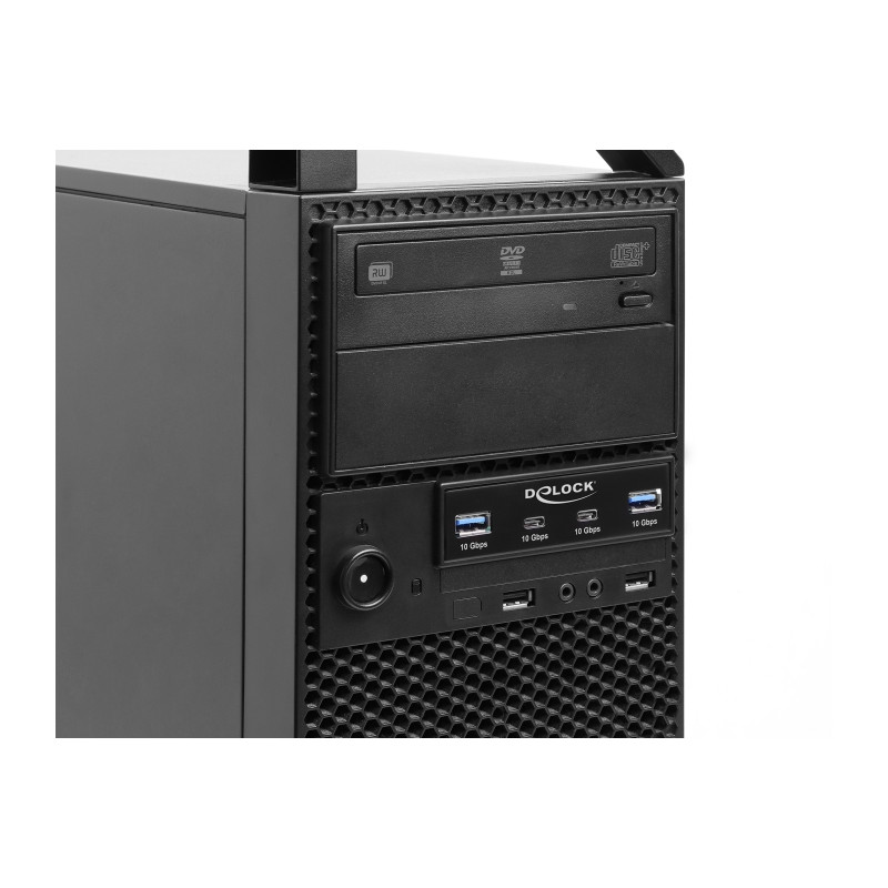 Delock Front Panel 3.5″ USB 10 Gbps 2 x USB Type-C™ + 2 x USB Typ-A