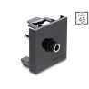 Delock Easy 45 Modul DC 5,5 x 2,1 mm Buchse zu DC 5,5 x 2,5 mm Stecker schwarz