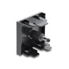 Delock Easy 45 Modul DC 5,5 x 2,1 mm Buchse zu DC 5,5 x 2,5 mm Stecker schwarz
