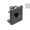 Delock Easy 45 Modul DC 5,5 x 2,5 mm Buchse zu DC 5,5 x 2,1 mm Stecker schwarz