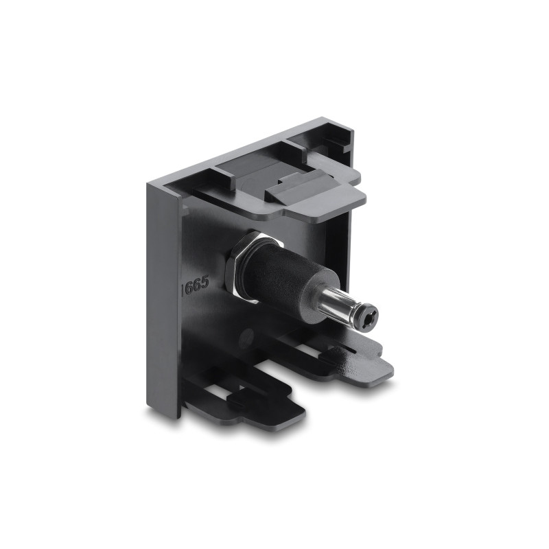 Delock Easy 45 Modul DC 5,5 x 2,5 mm Buchse zu DC 5,5 x 2,1 mm Stecker schwarz
