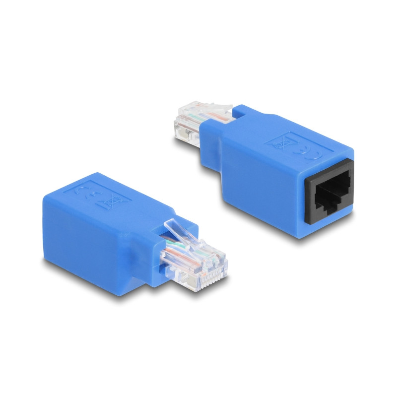Delock RJ45 Rollover Adapter Stecker zu Buchse