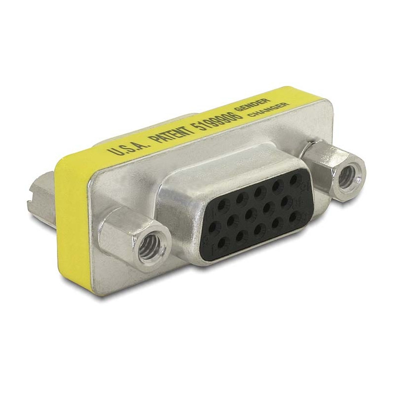 Delock Adapter Gender Changer VGA Buchse zu Buchse