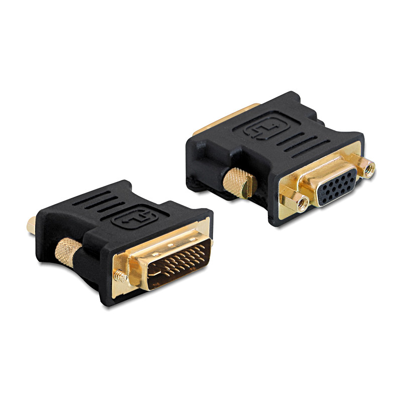 Delock Adapter VGA 15 Pin Buchse zu DVI 24+5 Stecker