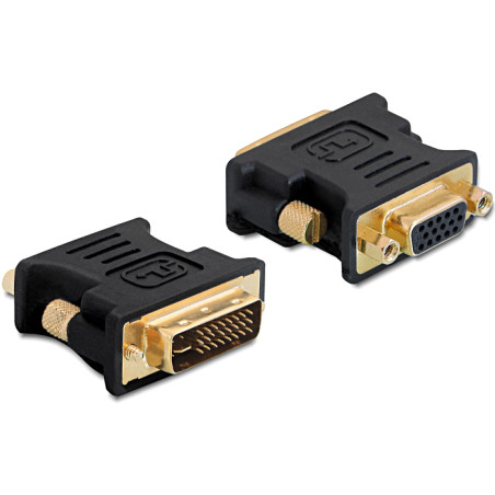 Delock Adapter VGA 15 Pin Buchse zu DVI 24+5 Stecker